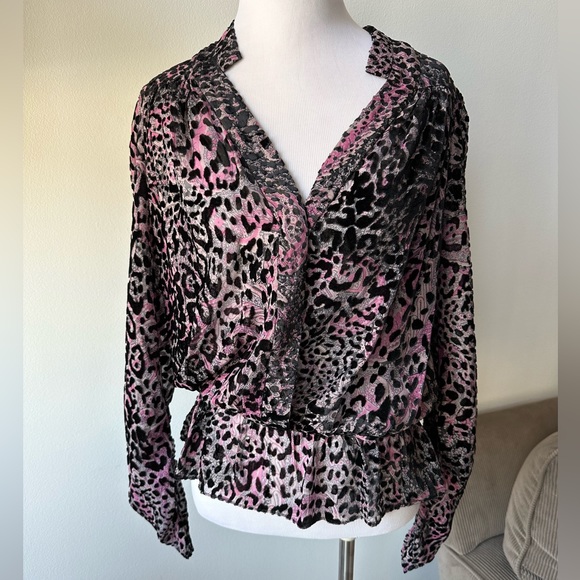 NWT ZADIG & VOLTAIRE Tori Velours Devore Tunic Size M - Picture 3 of 6